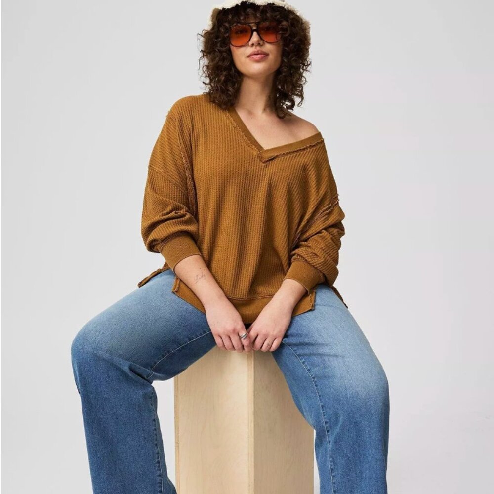 Oversized Waffle Top